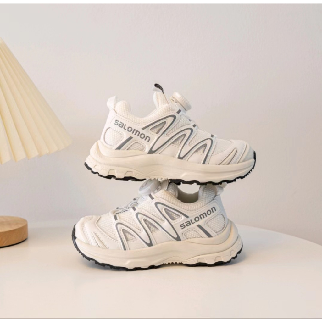 Giày Thể Thao Xoay 373 Samon xt-q Phối Nút Phong Cách Năng Động Cho Bé