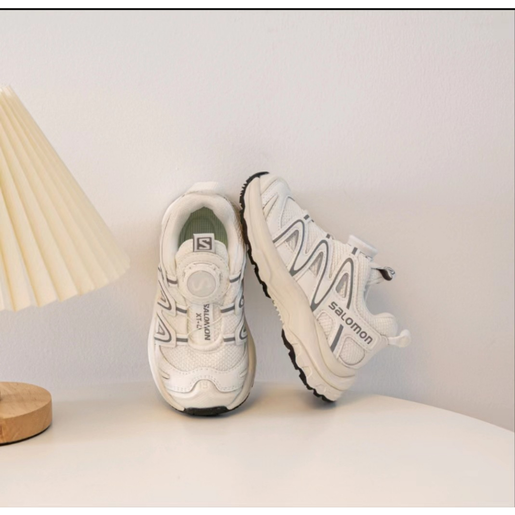 Giày Thể Thao Xoay 373 Samon xt-q Phối Nút Phong Cách Năng Động Cho Bé