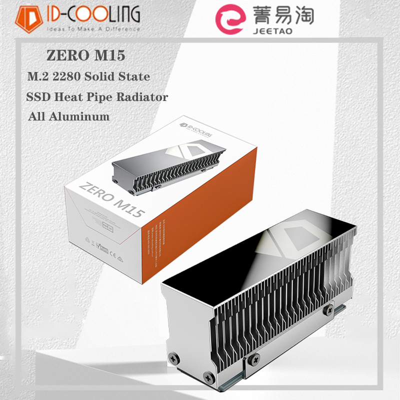 ID-COOLING ZERO M15 M.2 2280 Solid State Drive SSD Heat Pipe Radiator Fin Radiator with Thermal pad 
