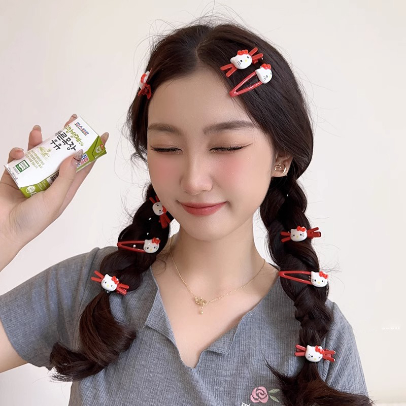 Dễ Thương Kẹp Mỏ Vịt / Nơ / Mèo Hoạt Hình y2k Đáng Yêu Làm Quà Tặng Sinh Nhật Cho Bạn Gái