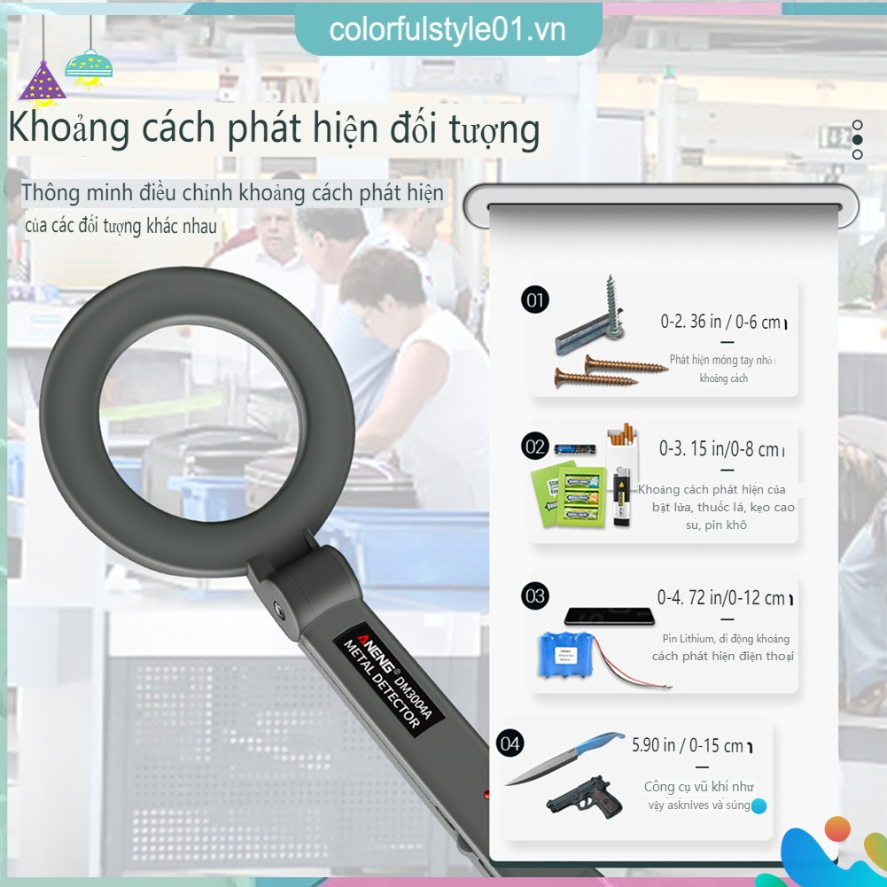 Máy Quét Kim Loại Cầm Tay dm3004a Độ Nhạy Cao