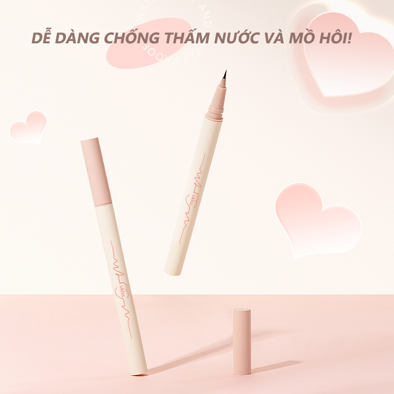 Bút Kẻ Mắt UKISS Dạng Lỏng Ngòi Mảnh Chống Thấm Nước Lâu Trôi
