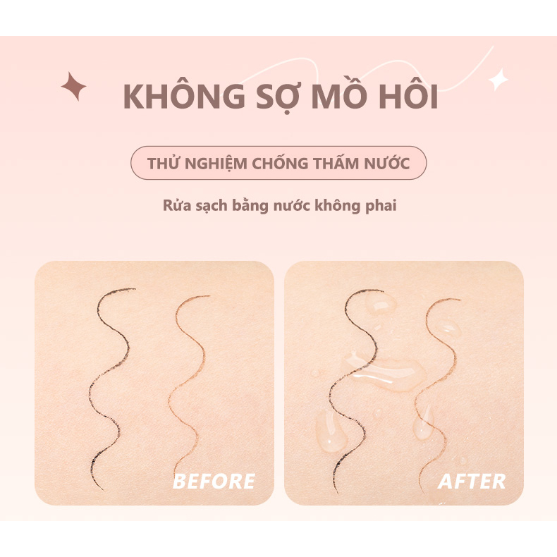 Bút Kẻ Mắt UKISS Dạng Lỏng Ngòi Mảnh Chống Thấm Nước Lâu Trôi