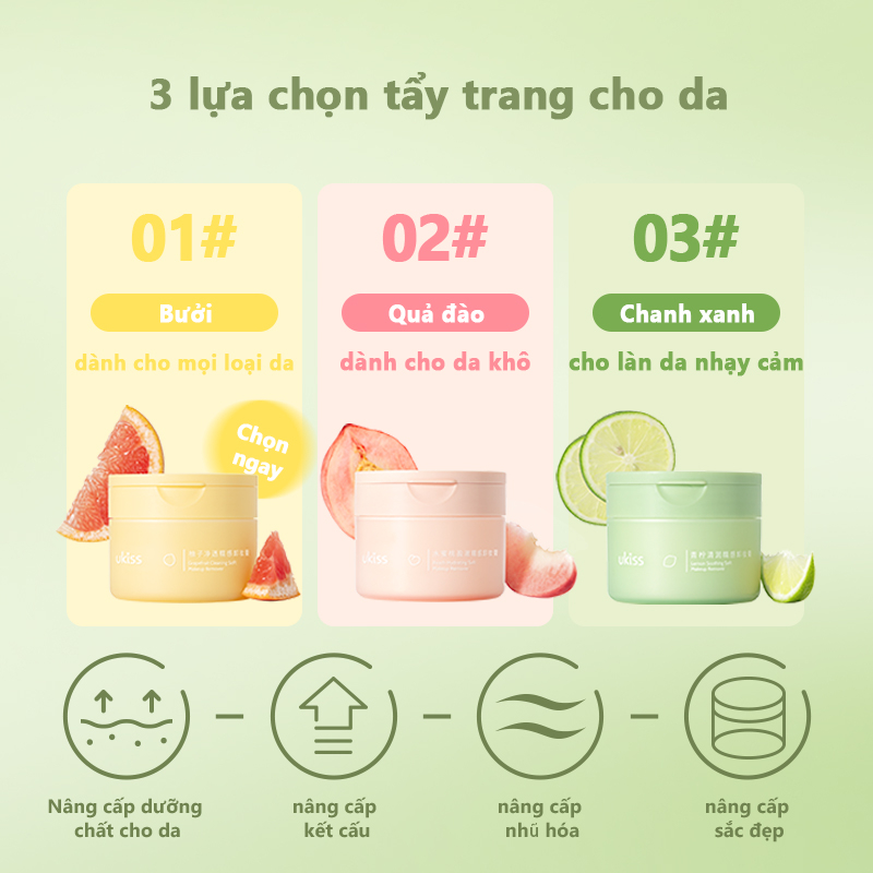 Kem Tẩy Trang UKISS Làm Sạch Sâu Nhẹ Nhàng Cho Mọi Loại Da 100g