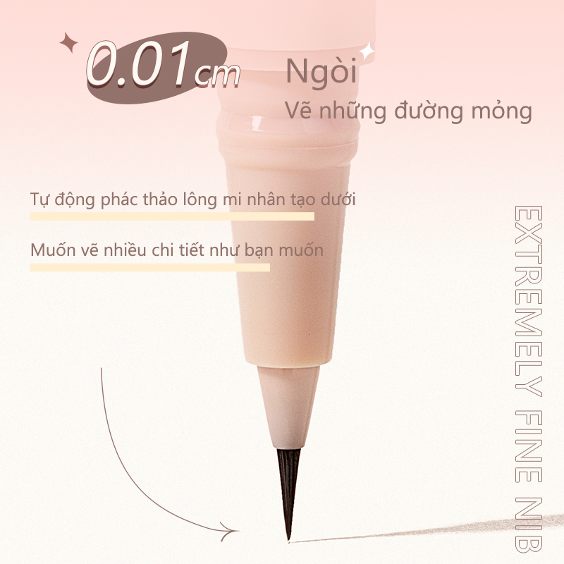 Bút Kẻ Mắt UKISS Dạng Lỏng Ngòi Mảnh Chống Thấm Nước Lâu Trôi