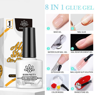 Gel Sơn Móng Tay uv Trong Suốt 8 Trong 1 10ml