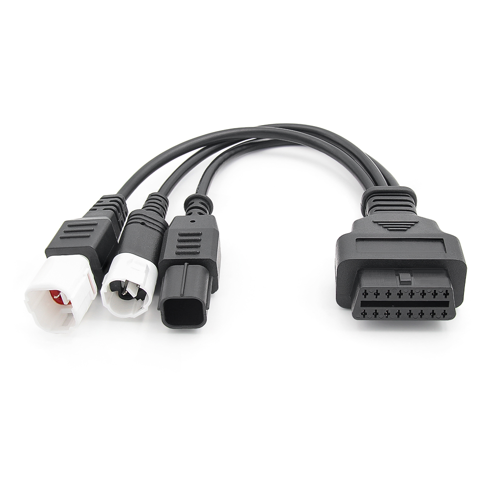 Dây Cáp Nối 3 Trong 1 obd2 6pin Cho honda yamaha y15 v2 y16 n-max x-max 3pin & 4pin Sang 16pin obd 2