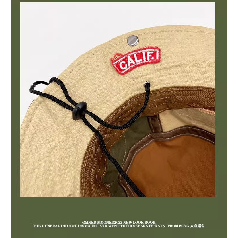 Mũ bucket Phong Cách Đường Phố retro Đường Phố Cá Tính Cho Nam Và Nữ