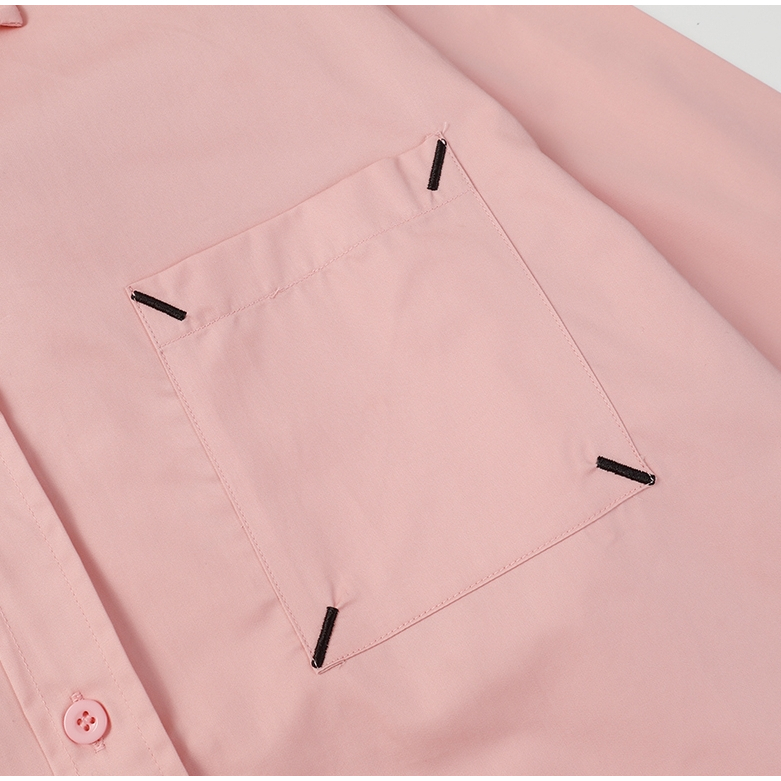 Áo Sơ Mi Tay Dài In Chữ Sau Lưng Thời Trang Đường Phố