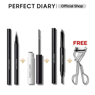 Set Mascara 4.5g +Bút Kẻ Mắt 4.5g +Chì kẻ chân mày 0.28g Perfect Diary