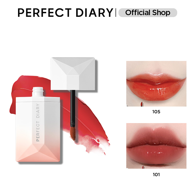 Son bóng PERFECT DIARY Readme 4g lớp phủ gợn sóng có độ bóng cao 6 màu tùy chọn