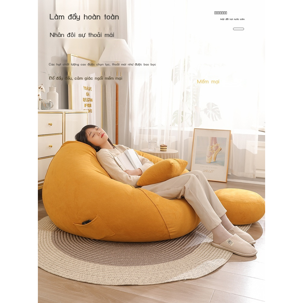 Ghế sofa lười chất vải tatami chống thấm nước cho phòng khách 110*120