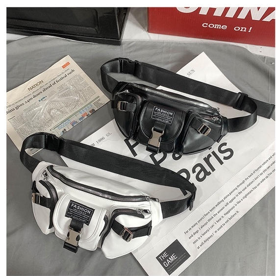 IMELON Túi Nhỏ Đeo Chéo Ngực / Hông Đa Năng Phong Cách Đường Phố Cho Nam Và Nữ