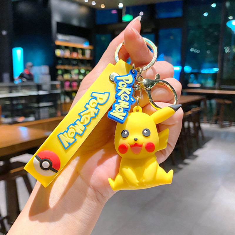 Móc Khóa Xe Hơi Hình pikachu Xinh Xắn Hoạt Hình