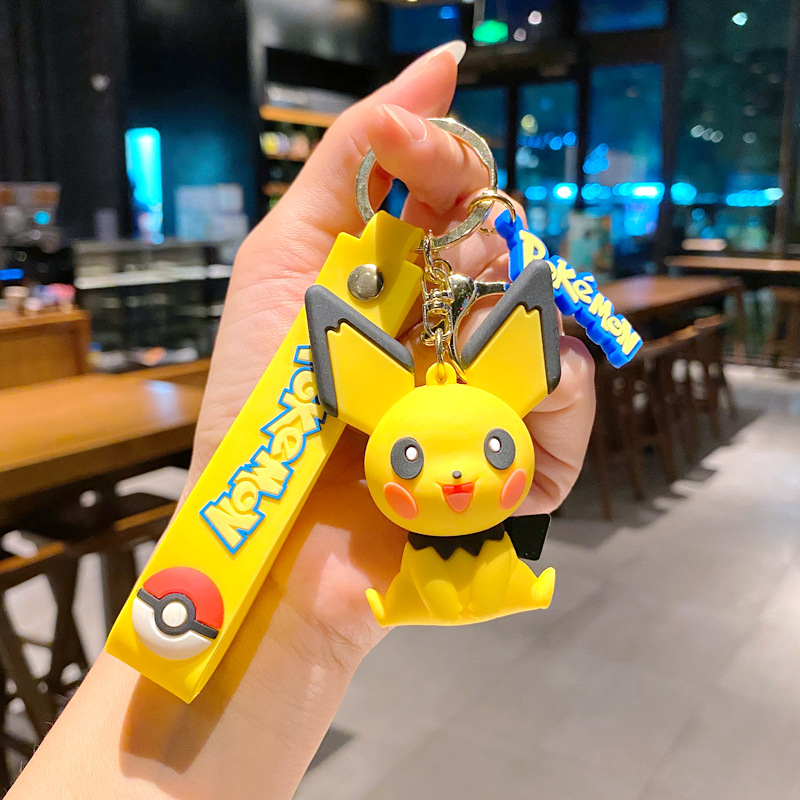 Móc Khóa Xe Hơi Hình pikachu Xinh Xắn Hoạt Hình