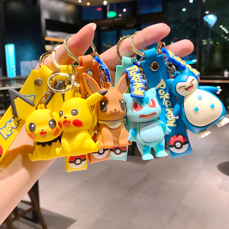 Móc Khóa Xe Hơi Hình pikachu Xinh Xắn Hoạt Hình