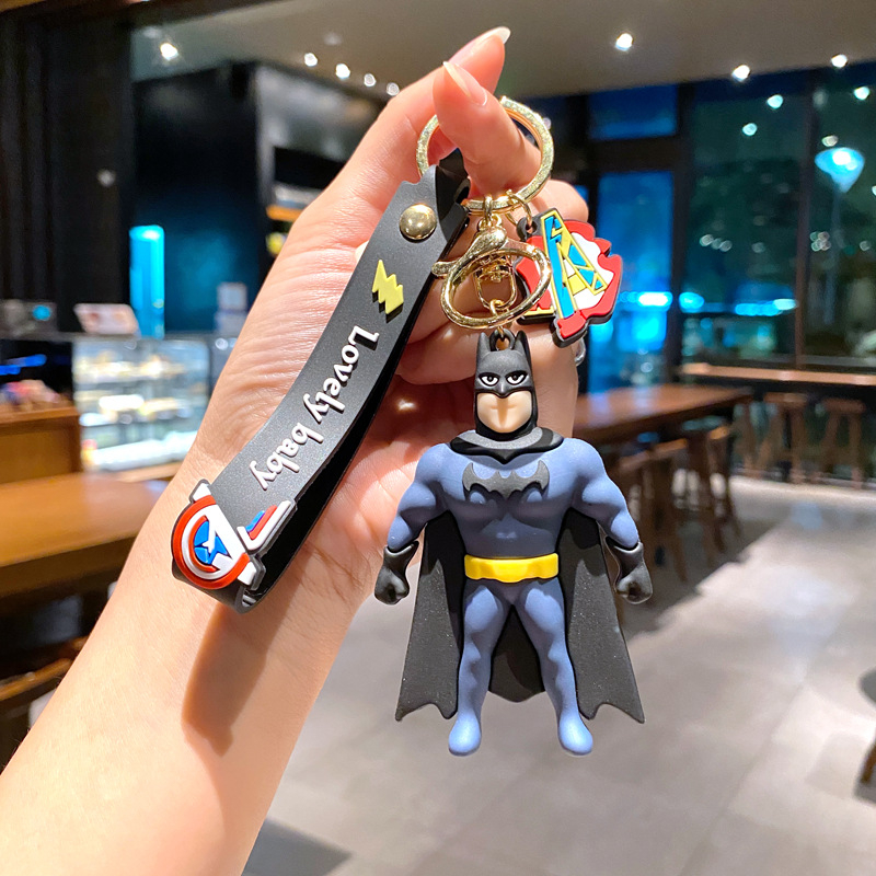 Coffeejoy Mới Móc Khóa Xe Hơi Mặt Dây Chuyền animation Siêu Anh Hùng marvel Người Nhện avengers Liên Minh
