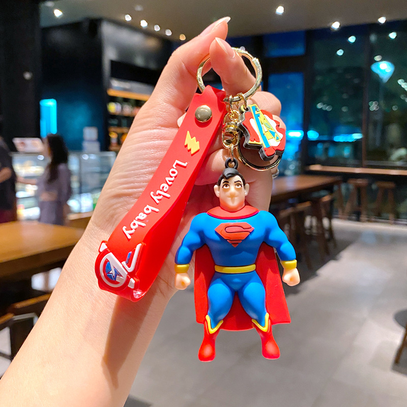 Coffeejoy Mới Móc Khóa Xe Hơi Mặt Dây Chuyền animation Siêu Anh Hùng marvel Người Nhện avengers Liên Minh