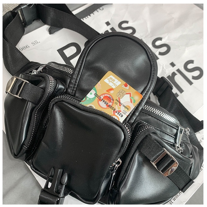 IMELON Túi Nhỏ Đeo Chéo Ngực / Hông Đa Năng Phong Cách Đường Phố Cho Nam Và Nữ