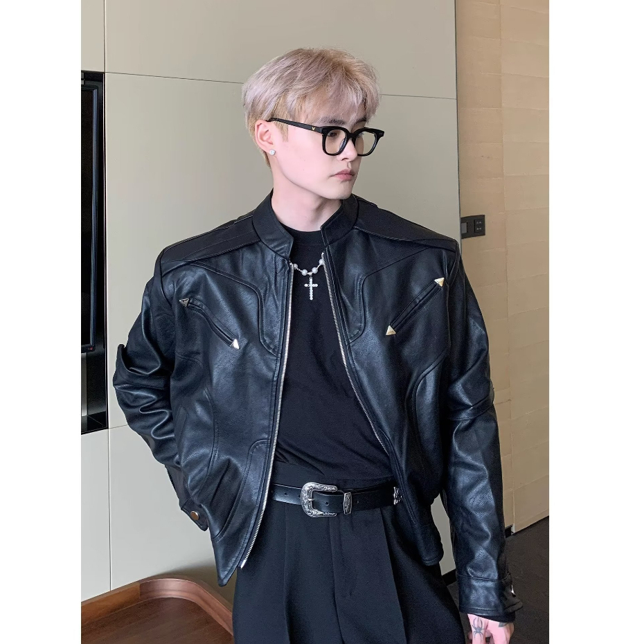 Áo Khoác Da Nam Cao Cấp Phong Cách Hàn Quốc Thời Trang Thu Xuân Dành Cho Nam Simple Fashion Áo Khoác Nam Đẹp Bomber Jackets Áo Dài Tay Nam