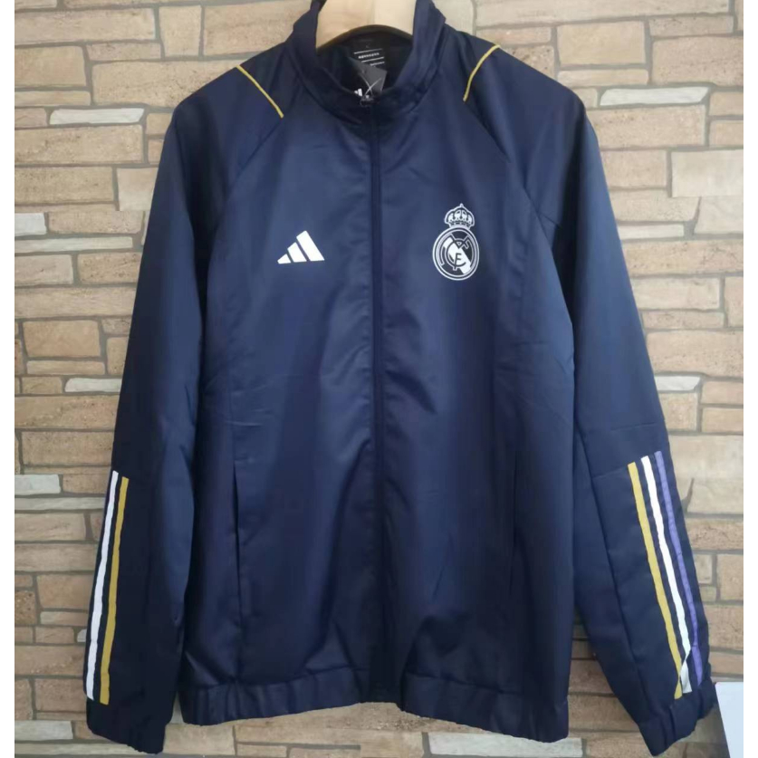 Áo Khoác Bóng Đá Tay Dài real madrid 2023 / 24 Phiên Bản Thái Chất Lượng Cao Tỉ Lệ 1: 1