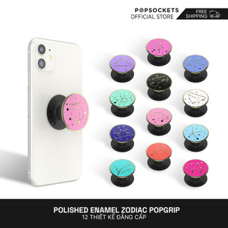 Giá đỡ điện thoại POPSOCKETS đánh bóng tráng men kiểu dáng cung hoàng đạo cao cấp