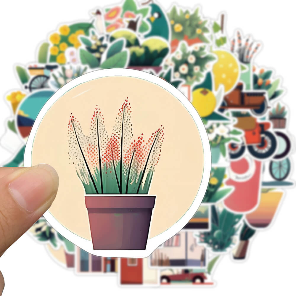 Bộ 50 Miếng Dán Họa Tiết graffiti Cỡ Lớn Chống Thấm Nước Dùng Trang Trí Ván Trượt / laptop / Xe Hơi