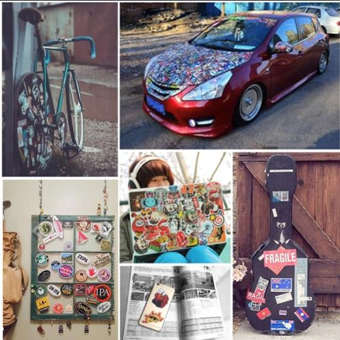 Bộ 50 Miếng Dán Họa Tiết graffiti Cỡ Lớn Chống Thấm Nước Dùng Trang Trí Ván Trượt / laptop / Xe Hơi