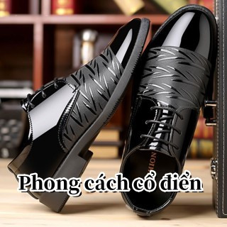 Gudetu giày da thiết kế đơn giản thời trang trẻ trung giày da nam thoải mái. giày da nam thời trang lịch lãm giày đen thời trang trẻ trung cá tính giày thể thao nam thời trang năng động
