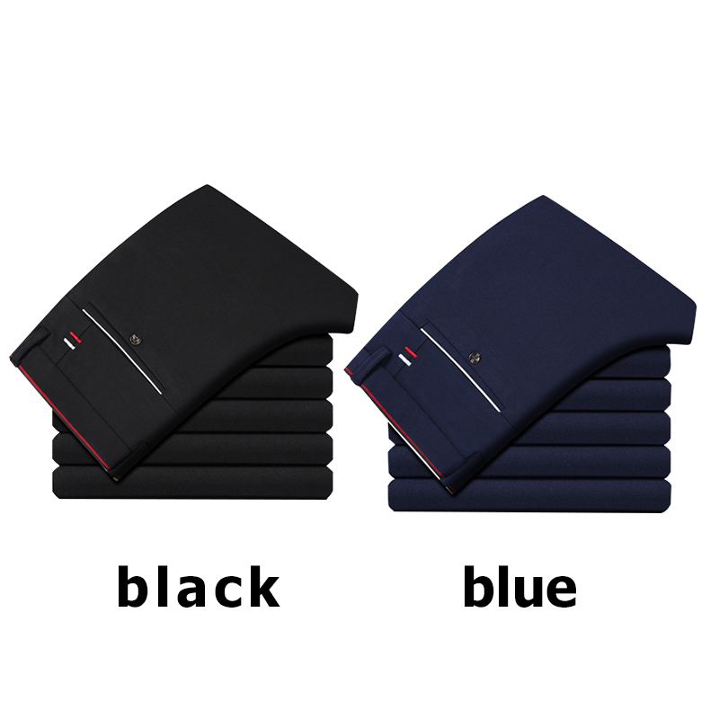 Quần âu nam Hàn Quốc quần tây nam đen dáng ôm vải co giãn không nhăn Cao Cấp