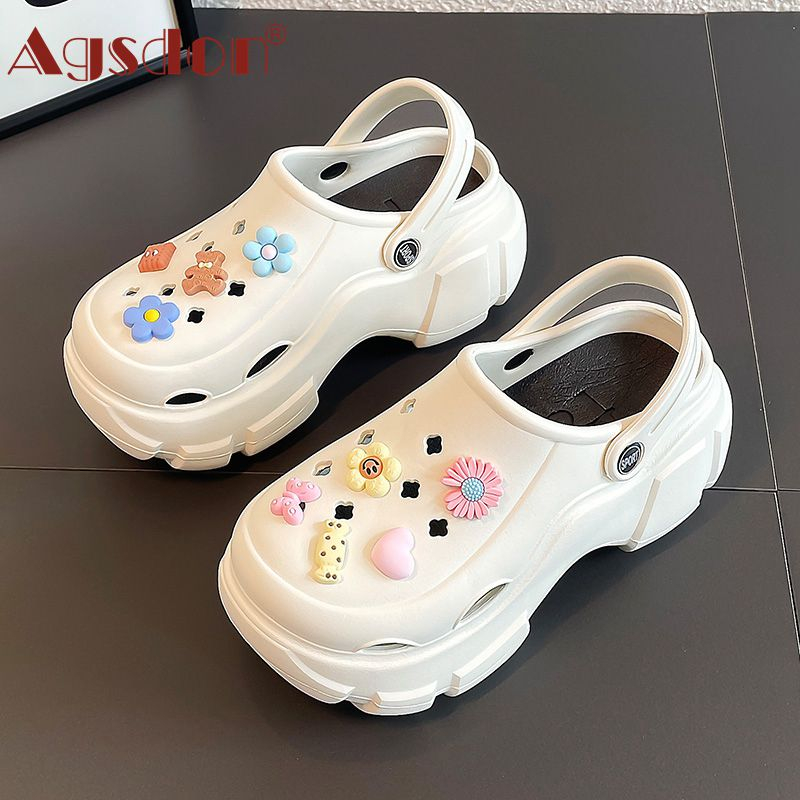 Agsdon Giày Sandal Đế Dày Chống Trượt Thời Trang Dành Cho Nữ