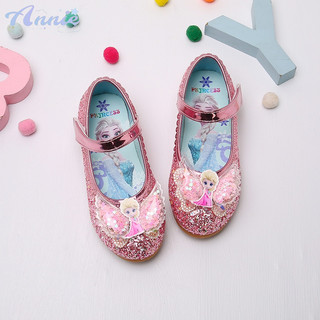 Annie elsa giày lười da đế mềm cho bé gái