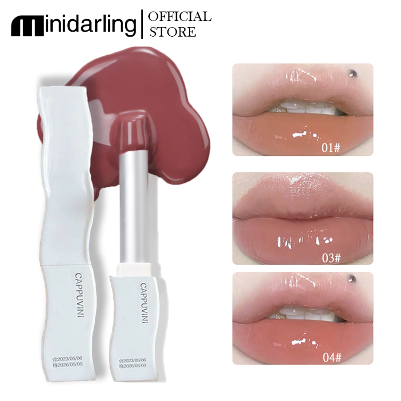 Son Môi CAPPUVINI Dưỡng Ẩm Chống Thấm Nước Lâu Trôi Không Phai Màu Tạo Hiệu Ứng Gương