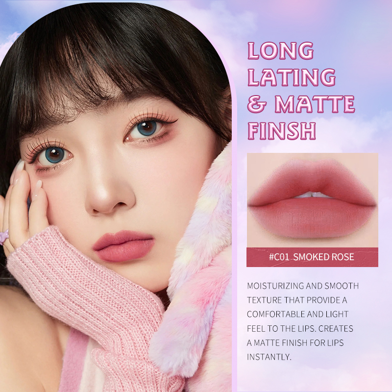 Son kem Màu Nhung Lì Trọng Lượng Nhẹ Không Thấm Nước Lâu Trôi