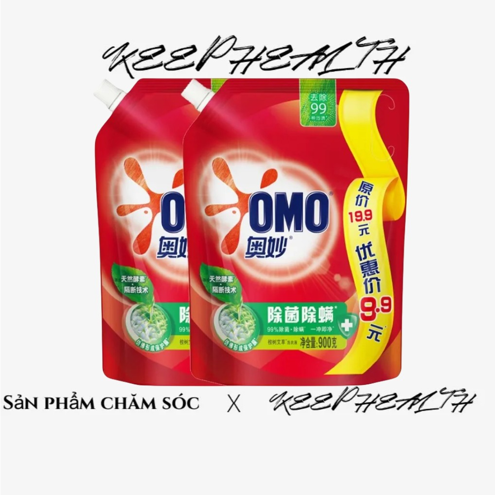 Túi Giặt Omo Omo 900g Loại Bỏ Vết Bẩn Làm Sạch Sâu