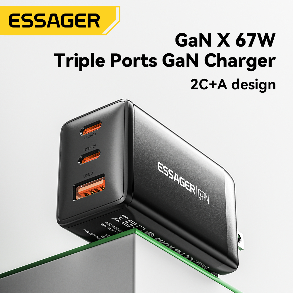 [Mã CBEL25 giảm 15% đơn 150K] SAMSUNG Essager Dây Cáp Sạc 67w 2c1a usb Cho Điện Thoại / Máy Tính Bảng / laptop