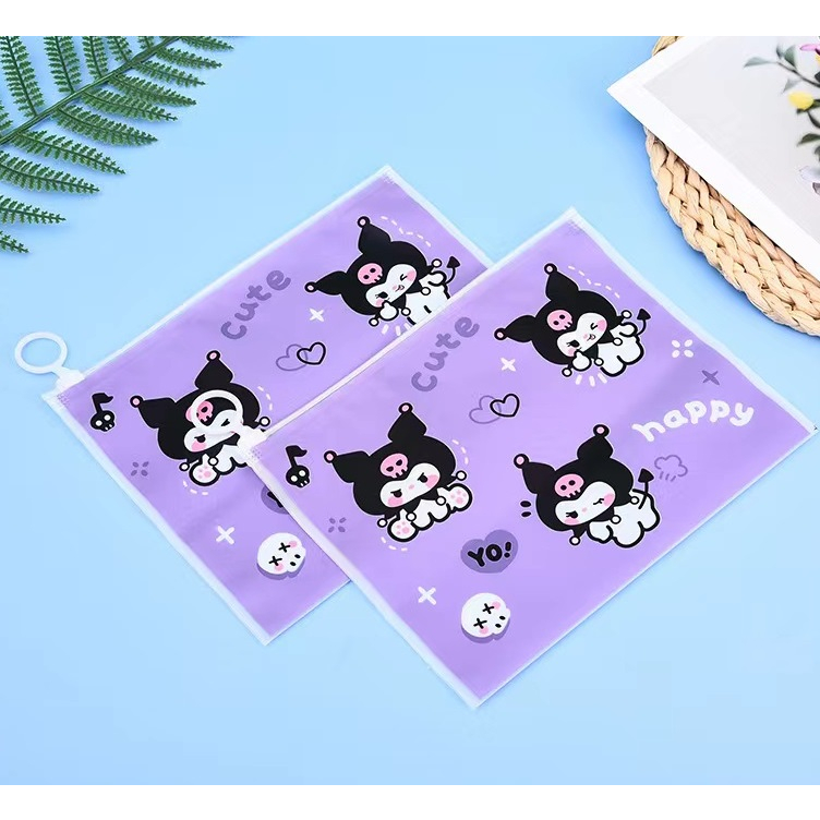 SANRIO Túi Đựng Bút Bằng PVC Trong Suốt Chống Nước Hình Cinnamoroll Dễ Thương