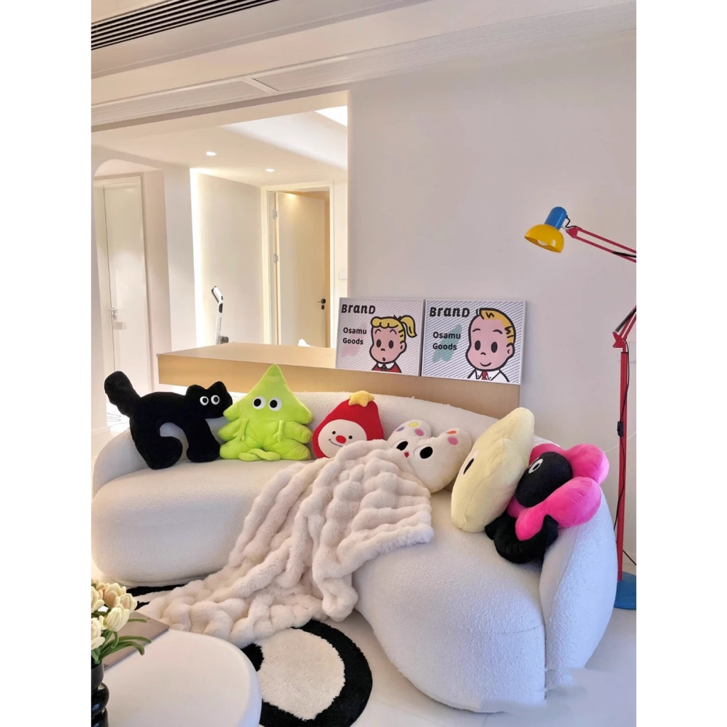 Thú Nhồi Bông Hình Gấu / Mèo Dễ Thương Trang Trí Giường Ngủ / Ghế sofa