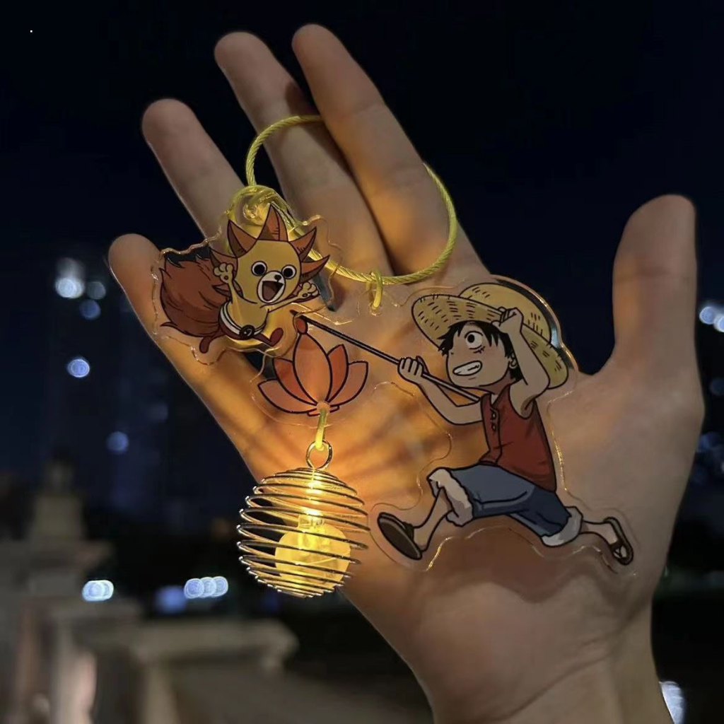 Móc Khóa Hình luffy one piece Phát Quang Độc Đáo