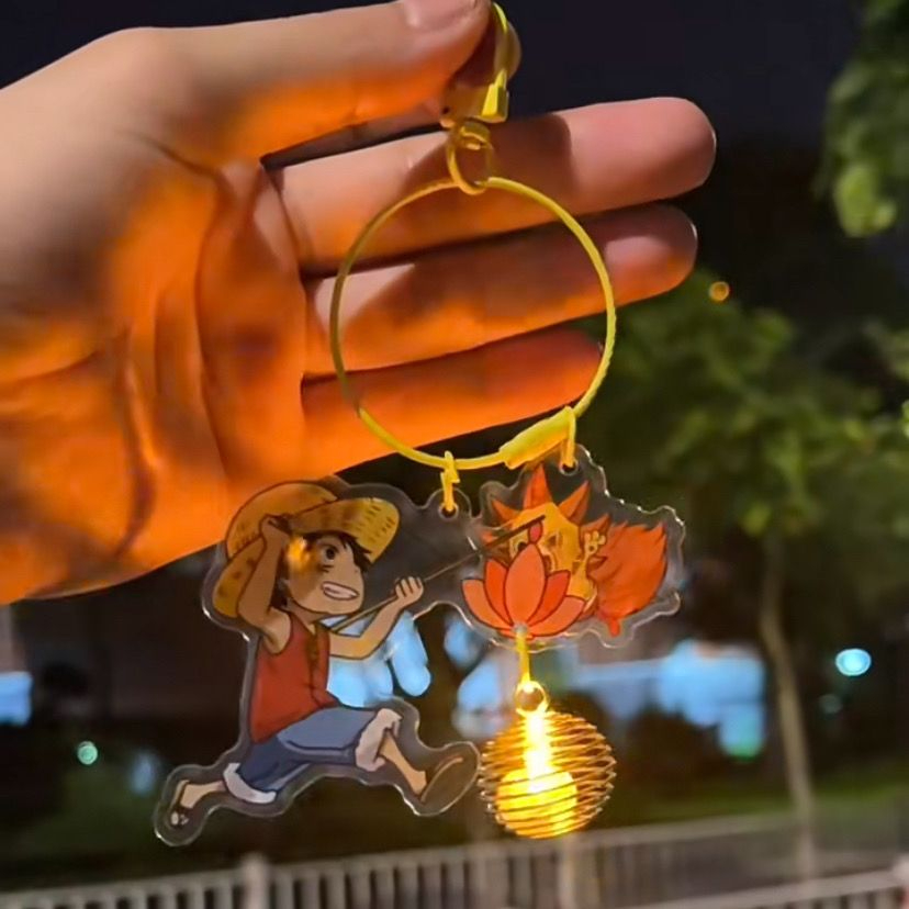 Móc Khóa Hình luffy one piece Phát Quang Độc Đáo