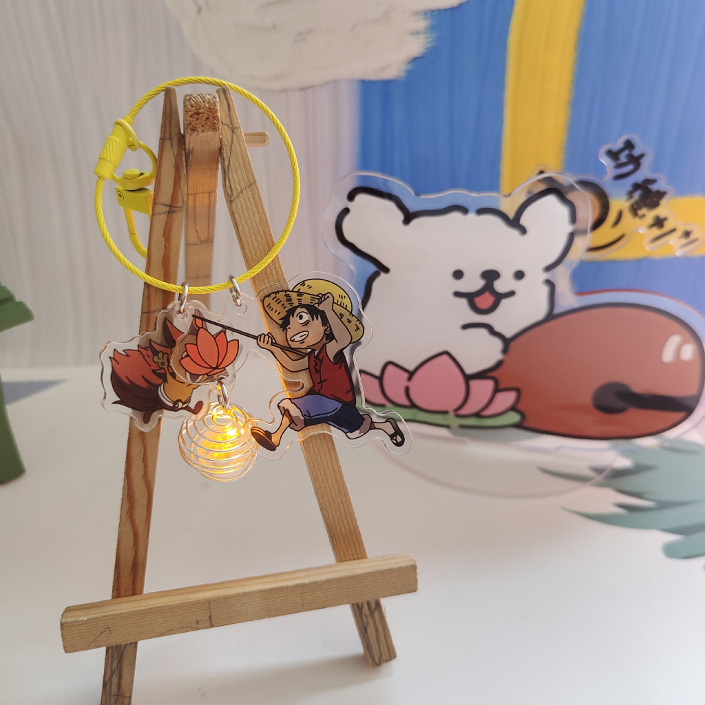 Móc Khóa Hình luffy one piece Phát Quang Độc Đáo