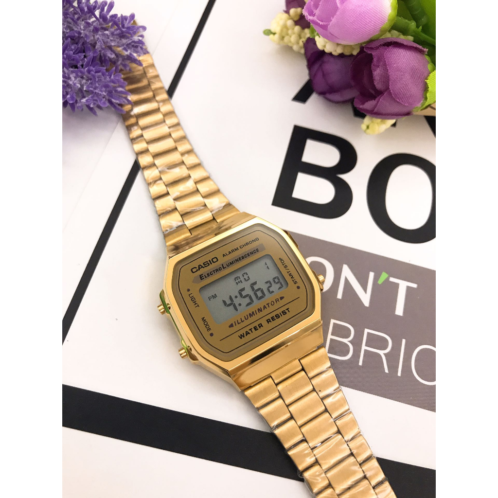 Đồng Hồ casio g-shock a168 Phong Cách retro Hiện Có 2 Màu