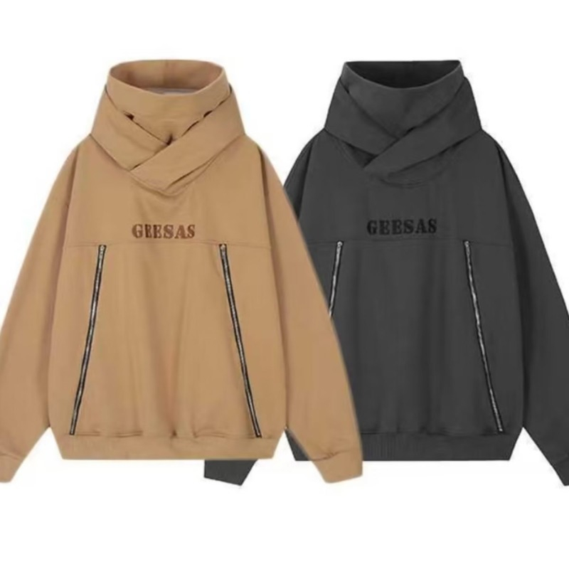 YOUTANG Áo Hoodie unisex Dáng Rộng In Chữ retro Mỹ Mùa Thu 2023 Mới Cho Nam Nữ
