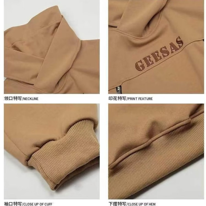 YOUTANG Áo Hoodie unisex Dáng Rộng In Chữ retro Mỹ Mùa Thu 2023 Mới Cho Nam Nữ