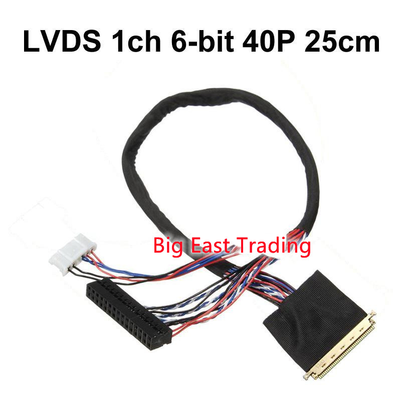 LED Laptop LVDS 1 Cái 1ch 6bit 40P I-PEX 20453-20455 40Pin Đơn 6-bit 25cm IPEX 20455 Màn Hình LCD Cá