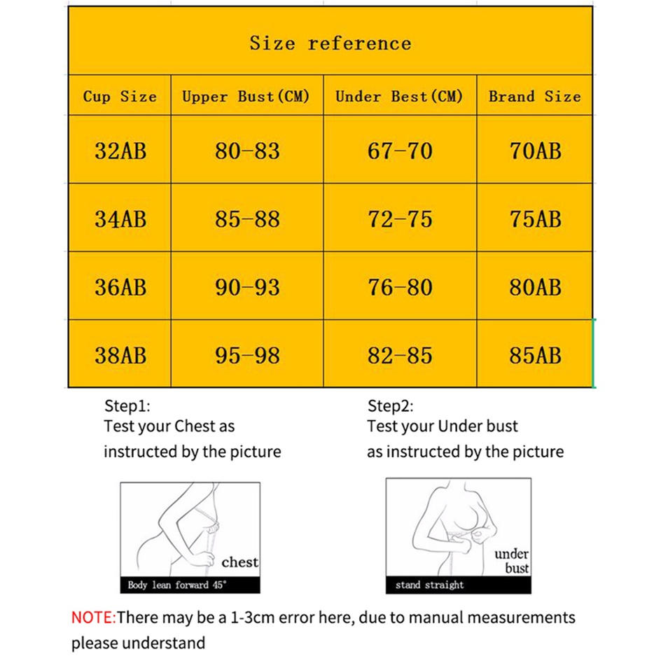 Áo lót cotton AOWEINISI nâng ngực không gọng cho nữ