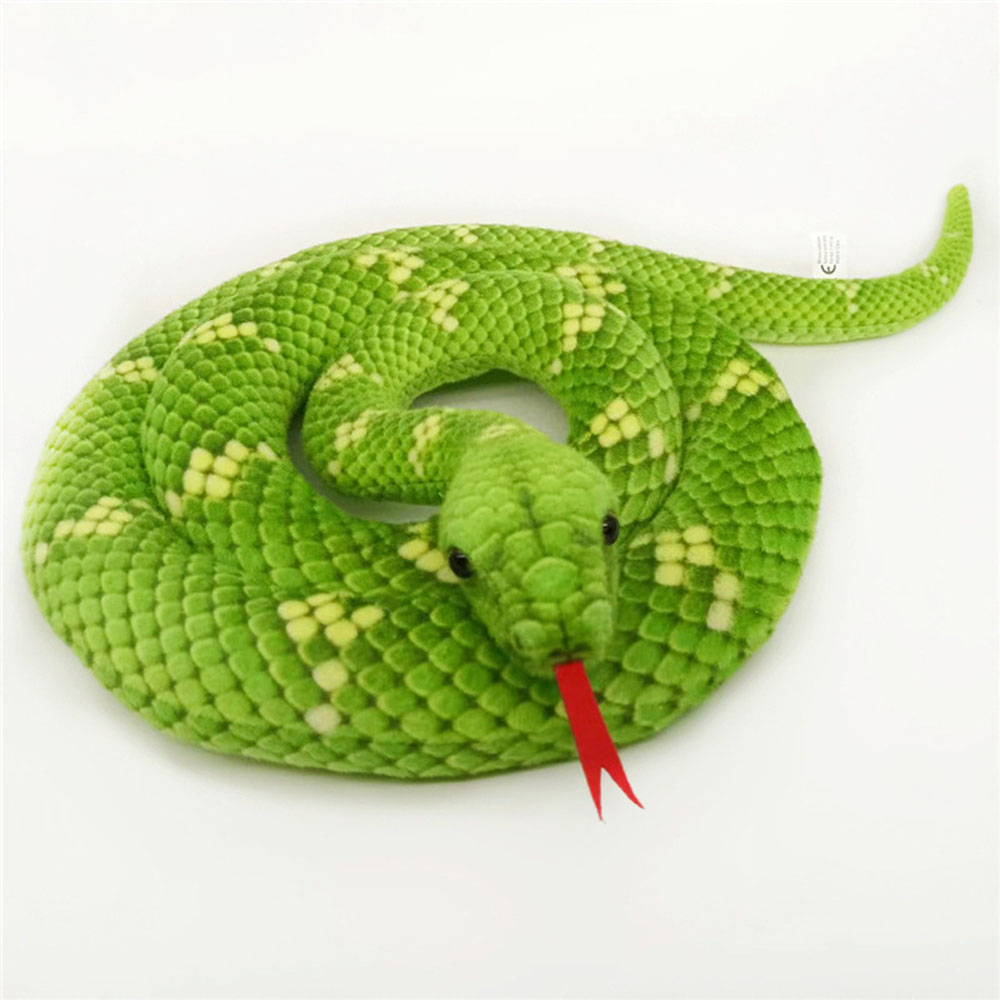 Mô phỏng Anaconda Python Snake Đồ chơi nhồi bông sang trọng Thủ thuật sinh nhật