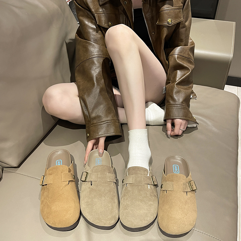 HUAHUA  Dép Da Bò birkenstock Đế Mềm Thời Trang Cho Nữ