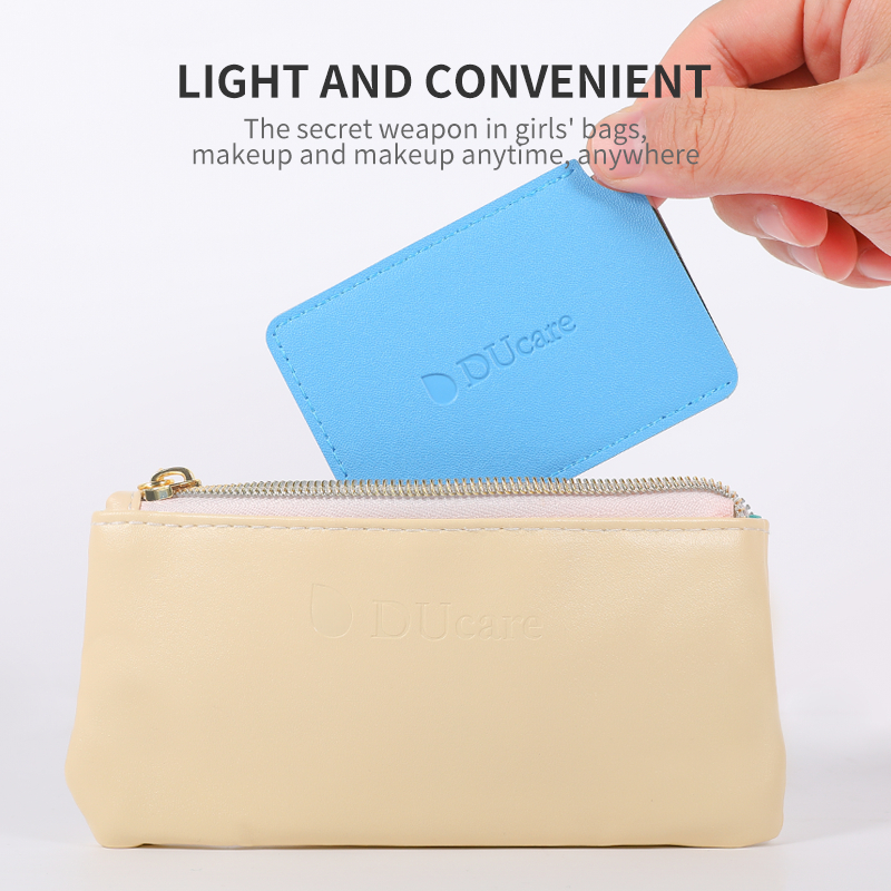 DUCARE Gương Trang Điểm mini Hình Vuông Di Động Tiện Dụng