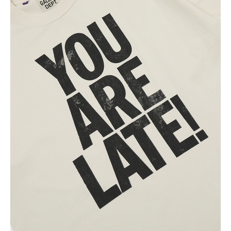 Đường Phố Mặc Nhà Ngoại Vi Hàng Đầu dept. Anh đến trễ rồi! Áo Thun Ngắn Tay Form Rộng Phong Cách Cá Tính Dành Cho Cả Nam Và Nữ